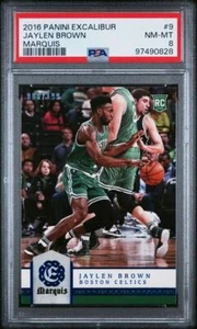 2016-17 Panini Excalibur #9 Jaylen Brown Marquis PSA 8 #/199 - Bild 1 von 2