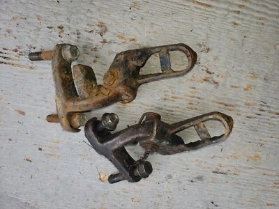 1983 Honda XR200R Foot Pegs w Brackets and Bolts XR 200 - Image 1 of 3