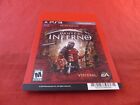 Dante's Inferno Playstation 3 PS3 Blockbuster Store Promo Display Card ONLY