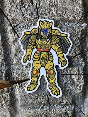 BLUELEEDER Goldar Power Ranger Action Sticker