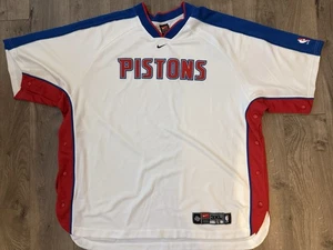 Detriot Pistons Nike Game Worn Warm Up Jacket XXXL NBA Vintage - Picture 1 of 8