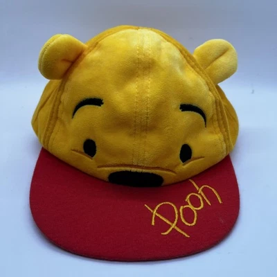 Кепка Disney Parks Winnie the Pooh облегающая для младенцев 49 см желтые красные плюшевые уши - Изображение 1 из 4