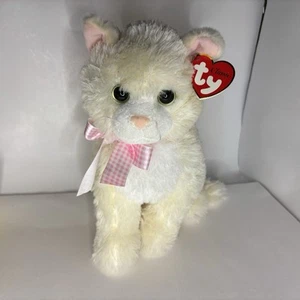 Peluche giocattolo morbido Ty Classics gatto champagne realistico peluche etichetta RARO - Foto 1 di 8