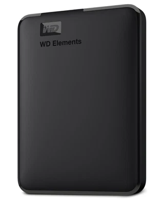 WD 1TB Elements Portable USB 3.2 Gen 1 Hard Drive HDD - WDBUZG0010BBK-WESN - Image 1 of 4