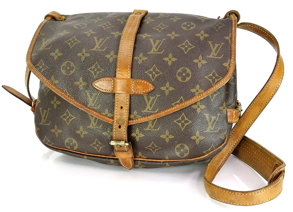 Auténtico Bolso Bandolera Bolso de Hombro Louis Vuitton Saumur 30 Monograma #62004 Foto 1 de 4