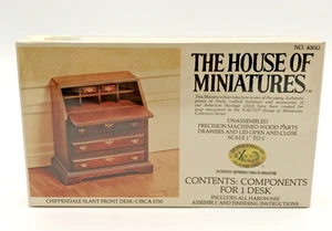 The House of Miniatures Chippendale Slant Front Deck Circa 1750 NO.40042 New - Picture 1 of 2