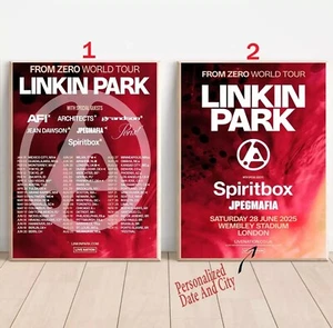 Custom Linkin Park Tour 2025 Poster - Picture 1 of 1