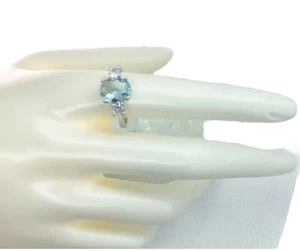 AQUAMARINE RING SIZE 10 Simulated - Picture 1 of 4