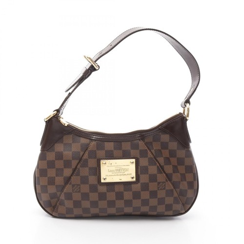 LOUIS VUITTON（LV） Borsa a tracolla Louis Vuitton Thames PM N48180 Damier pelle marrone Ebene usata LV