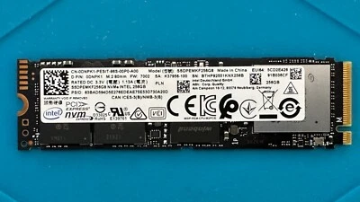 INTEL SSD NVMe M.2 256 GB - PCIe Gen 3x4 - SOCKET M TYPE - 2280 - 22 X 80 mm - Immagine 1 di 3