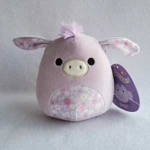 Squishmallow DELZI the DONKEY purple plush 5" Flower belly EASTER basket 2024 - Picture 1 of 7