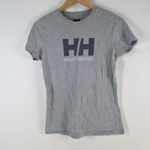Helly Hansen womens t shirt size XS grey short sleeve crew neck cotton 101189 - Picture 1 of 8
