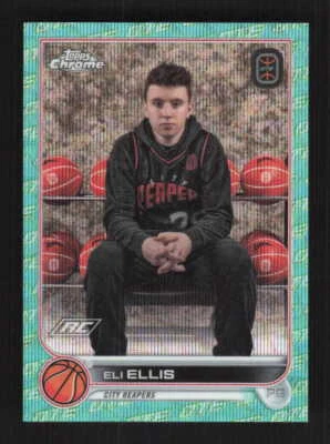 Eli Ellis 2022-23 Topps Chrome Overtime Elite Aqua Wave /199 City Reapers #30 - Image 1 of 2