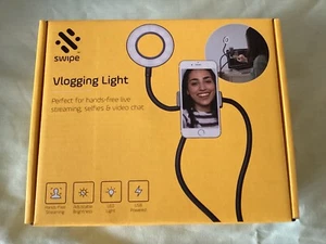 BRAND NEW SWITCH Flexible Vlogging SmartPhone Holder Adjustable LED Ring Light - Picture 1 of 4