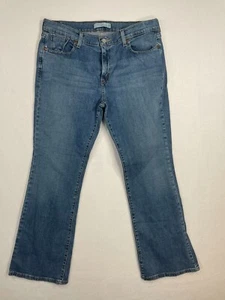 Jeans Levi's 515 Mujer 12 Azul Algodón Elástico Cremallera Corte Bota Pierna Ancha Denim - Imagen 1 de 15