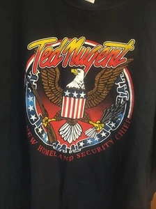 ANVIL Ted Nugent The New Homeland Security Chief Tour 2005 Shirt Size 2XL - Picture 1 of 5