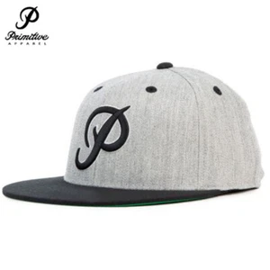 Primitive The Home Field Cap Hat en gris OS NWT Skate Skateboard Surf Streetwear - Imagen 1 de 2