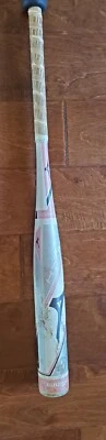 Bate de softbol de aleación Mizuno Finch MZ2200 29” 16 oz rosa gris y negro 2 1/4” Foto 1 de 4