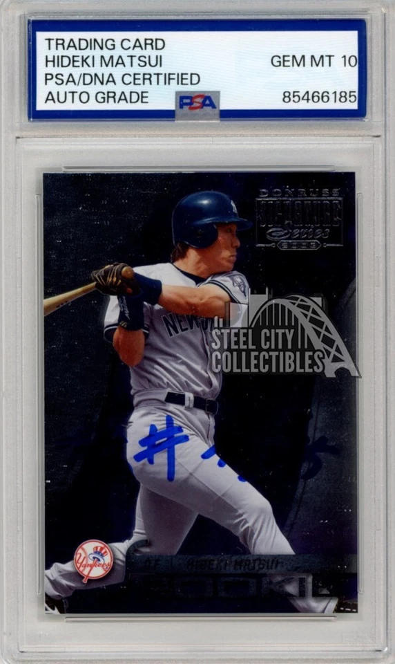 Hideki Matsui 2003 Donruss Signature Series Kanji Auto Rookie RC #101 PSA/DNA 10 - Image 1 of 1