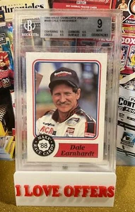 POP 41 BECKETT SUBS 9.5 8.5 1988 MAXX DALE EARNHARDT ROOKIE CHARLOTTE PROMO #99 - Picture 1 of 7