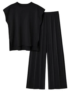 Women 2 Piece Sets Lounge Outfits Knit Tracksuits Sweatsuits - Picture 1 of 14