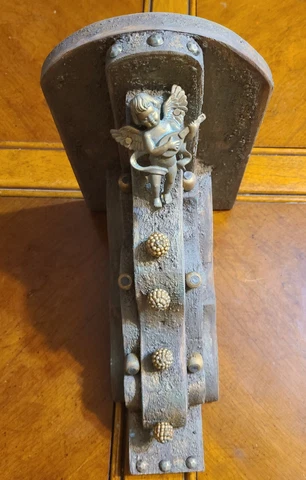 Wood Handmade Corbel ~  vintage style  My Guardian Angel Corbel Shelf Cover