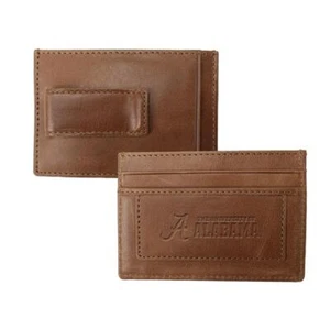 Men's Alabama Crimson Tide Bama Money Clip Leather Card Holder - Picture 1 of 6