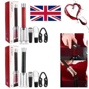 Wino On The Go Wine Opening Set, Air Pressure Pump Bottle Opener, Vacuum Stopper - Picture 1 of 11