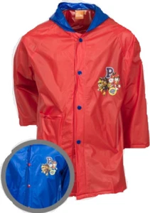 Nickelodeon Official Paw Patrol Boys PVC Raincoat Red & Blue Age 3, 5, 8 - Picture 1 of 4
