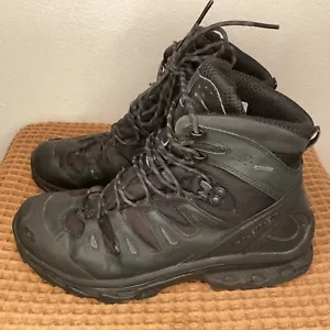 Salomon Quest 4D 2 GTX GoreTex Men’s Sz 11.5 Triple Black Hiking Tactical Boots - Picture 1 of 9