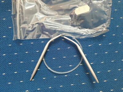 kurze Rundstricknadel 40 cm lang Stärke 5 Metall NEU !! - Bild 1 von 3