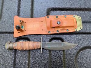 1969 USAF Air Force Navy Ontario Pilot Survival Knife & Scabbard Pilots Unissued