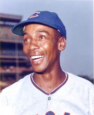 Ernie Banks Color 8" x " 10 Photo Chicago Cubs 1B HOF A