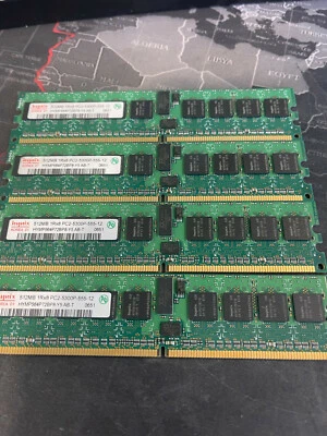 Hynix HYMP564P72CP8-Y5 2GB (4x512MB) PC2-5300 DDR2 ECC CL5 240P DIMM Memory - Image 1 of 2