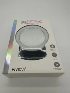 Vivitar LED Beauty Selfie Light With Makeup Mirror - Gray - Picture 1 of 3