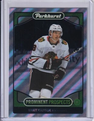 Wyatt Kalynuk, Chicago Blackhawks 2021-22 Parkhurst Prominent Prospects #PP4 - Image 1 of 2