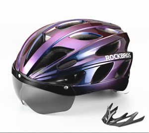 ROCKBROS Bicycle Helmet MTB Road Bike PC Riding Cycling Helmet w/ Goggle 57-62cm