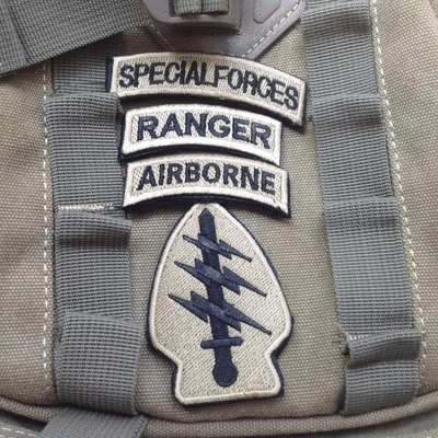 4-IN-1 USA Flag Airborne Special Forces RANGER Embroidered BADGE PATCH - Image 1 of 4
