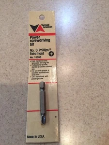 Vermont American No 15053, No 3 Phillips, Extra Hard Power Screw Driving Bits - Picture 1 of 2