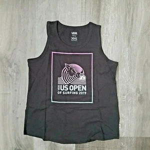 Vans 2019 US Open Logo Black Surf Tank Top for Girls Size S (Age 7-8) - Picture 1 of 1
