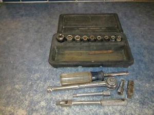 VTG SEARS CRAFTSMAN WRENCH AND SOCKET LOT 1/4"DRIVE 16 PIECES - Picture 1 of 7