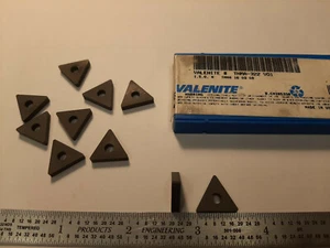 INSERTO DE CARBURO VALENITE TNMA-322 V01, 10 PIEZAS, HECHO EN EE. UU. - Imagen 1 de 5