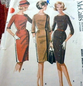 *LOVELY VTG 1960s DRESS McCALL Sewing Pattern 12/32 - Picture 1 of 1