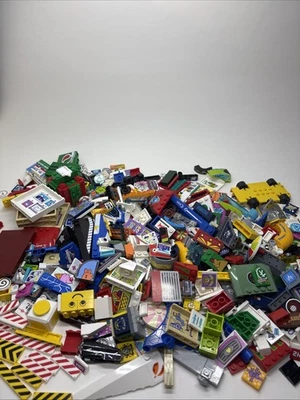 LEGO Printed Sticker Parts Specialty Pieces Starwars Police Fire Vintage City - Image 1 of 4