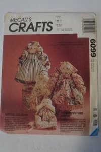 McCalls 6099 Buttons and Bows Decorative Doll Sewing Pattern - Picture 1 of 2