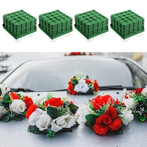 4Pcs Floral Foam with Suction Cup Plants Flower Holder foam color Blocks for - Picture 1 of 7