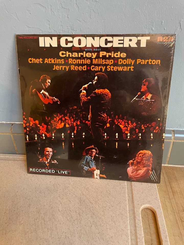 In Concert with Charley Pride Vinyl LP 1975 RCA Victor Live Country Rock Sealed - Image 1 of 1
