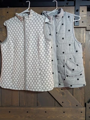 Chalecos para mujer talla pequeña: Kim Rogers gris/blanco y gris Staccato con puntos negros Foto 1 de 4