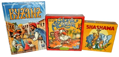 Byzanz + Gloria Picktoria + Shashawa (Euro Card Games x3) New, English - Image 1 of 4