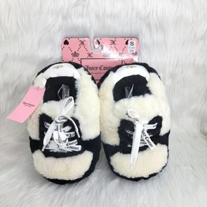 Juicy Couture Kunstfell Sneaker Hausschuhe Damen Größe. S (5-6) NEU. - Bild 1 von 4